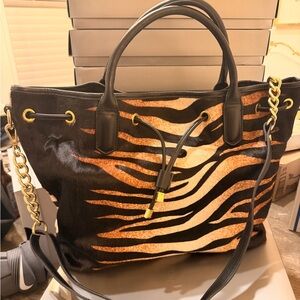 Pony/zebra Hair Leather Cavalcanti bag